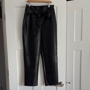 Wilfred Black Vegan Leather Pants